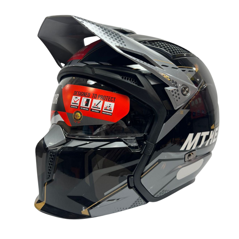 کلاه کاسکت چهار حالته MT Streetfighter b-gray فک جدا شونده 