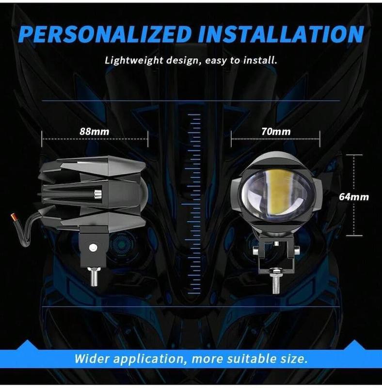 پروژکتور تک لنز موتورسیکلت برند Motolight پک کامل 