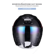 کلاه کاسکت بیون مدل Full black – بدون فک beon