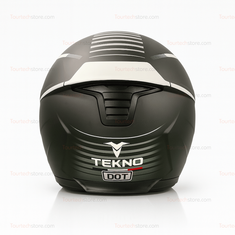  کلاه کاسکت فک متحرک تکنو (TEKNO) سفید مشکی