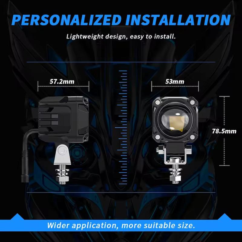 پروژکتور تک لنز موتورسیکلت Motolight پک کامل