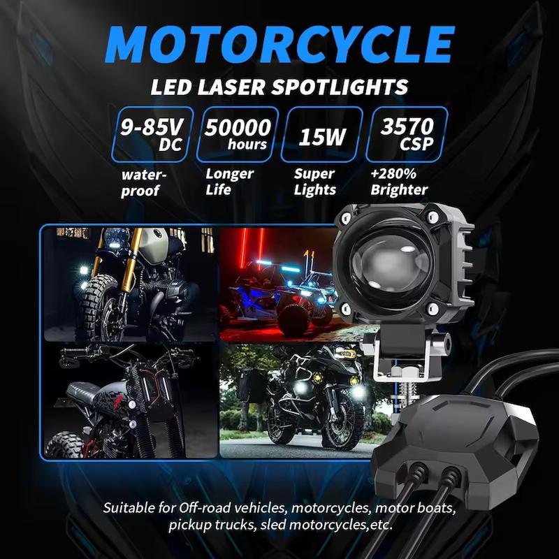 پروژکتور تک لنز موتورسیکلت Motolight پک کامل