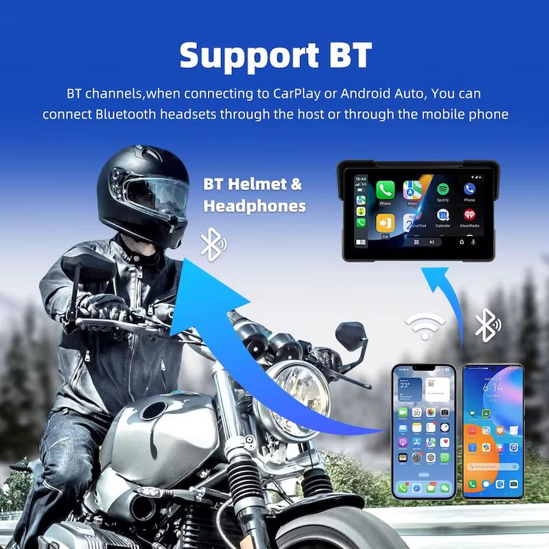 کارپلی مانیتور موتورسیکلت Carplay M7