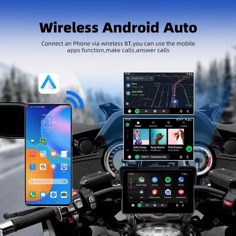 کارپلی مانیتور موتورسیکلت Carplay M7