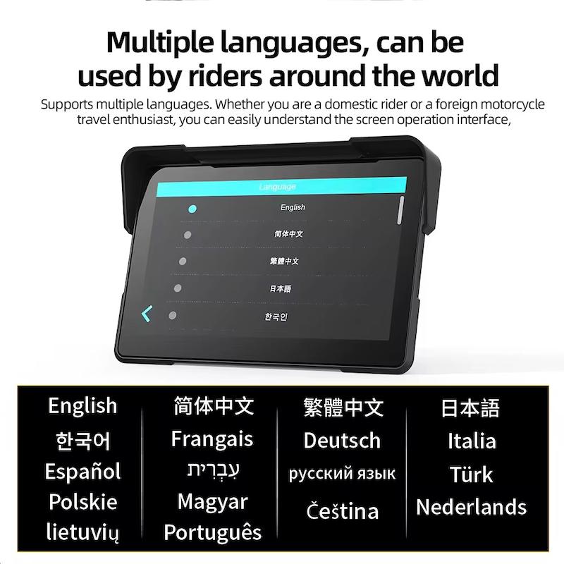 کارپلی مانیتور موتورسیکلت Carplay M7