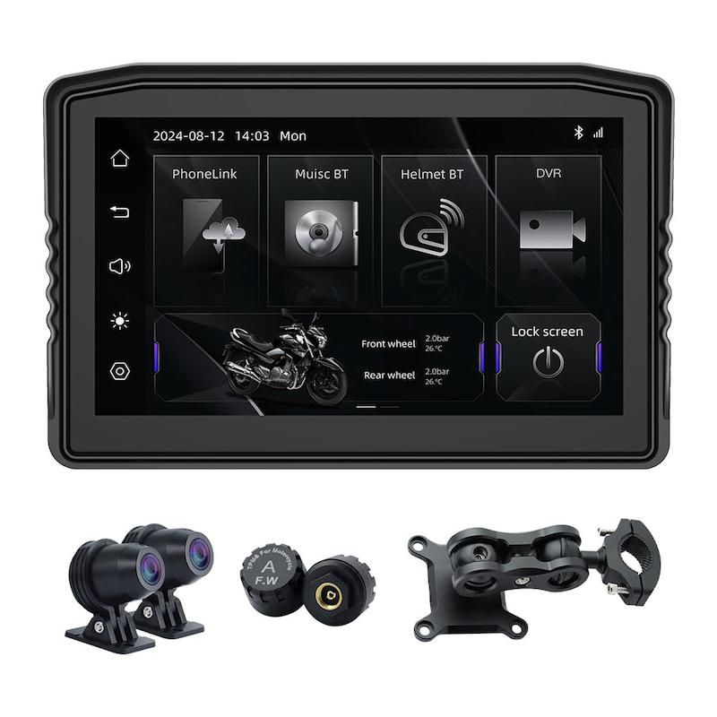 کارپلی مانیتور موتورسیکلت Carplay M8