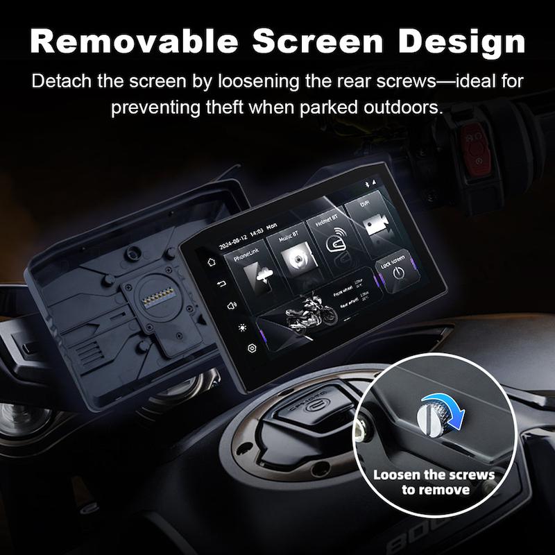 کارپلی مانیتور موتورسیکلت Carplay M8