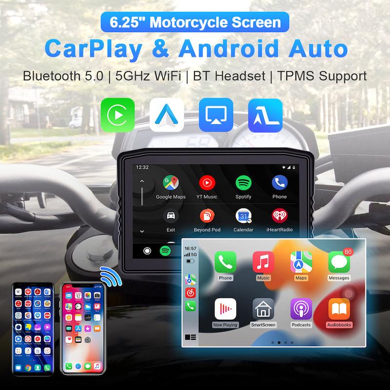 کارپلی مانیتور موتورسیکلت Carplay M8