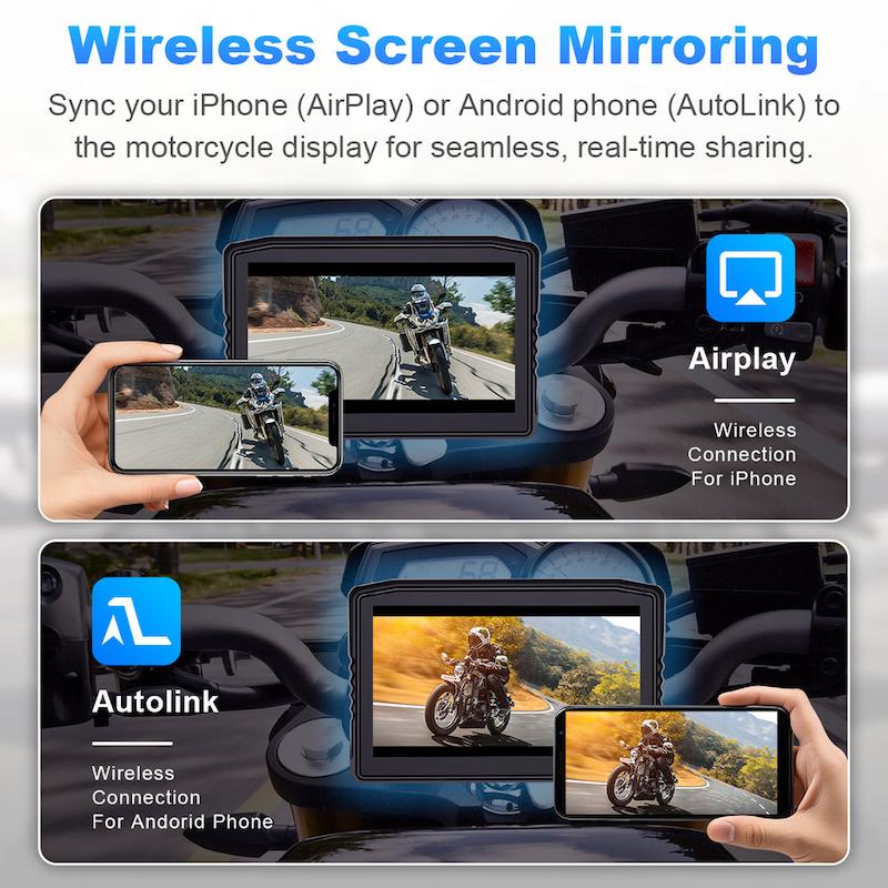 کارپلی مانیتور موتورسیکلت Carplay M8