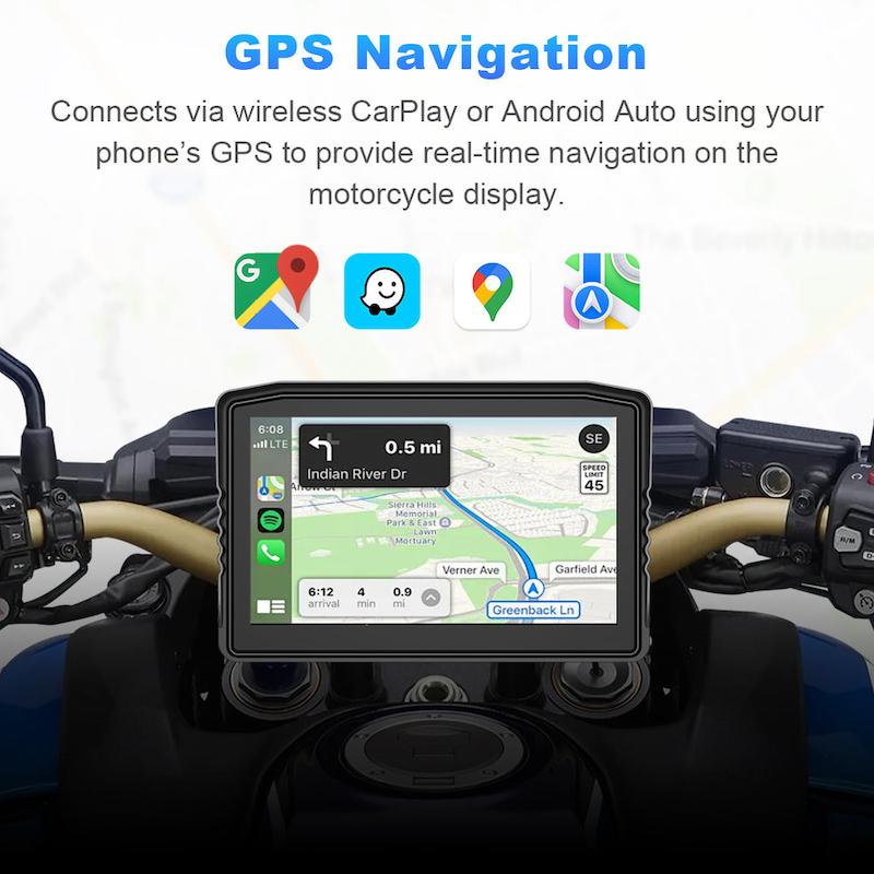 کارپلی مانیتور موتورسیکلت Carplay M8