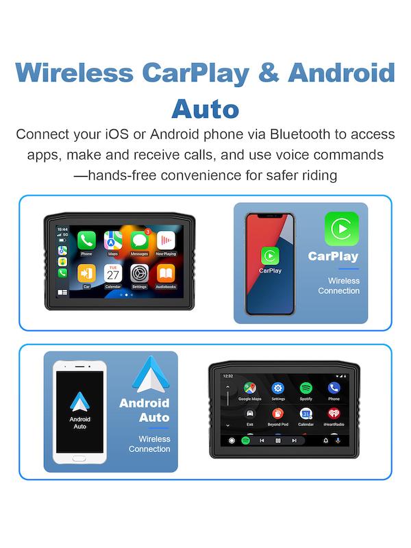 کارپلی مانیتور موتورسیکلت Carplay M8