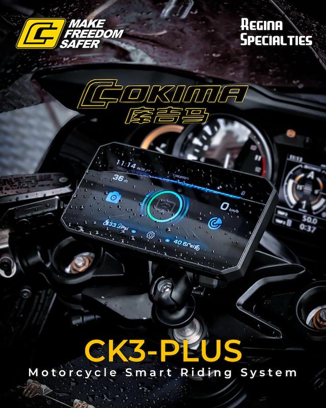 کارپلی و دوربین ثبت وقایع موتورسیکلت Cokima CK3-PLUS 