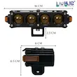 پروژکتور مه‌شکن ۴ لنز LIU HJG S-62 | چراغ کمکی موتور با نور زرد، سفید و Devil Eye