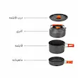 ست ظروف کمپینگ آلومینیومی TZ301