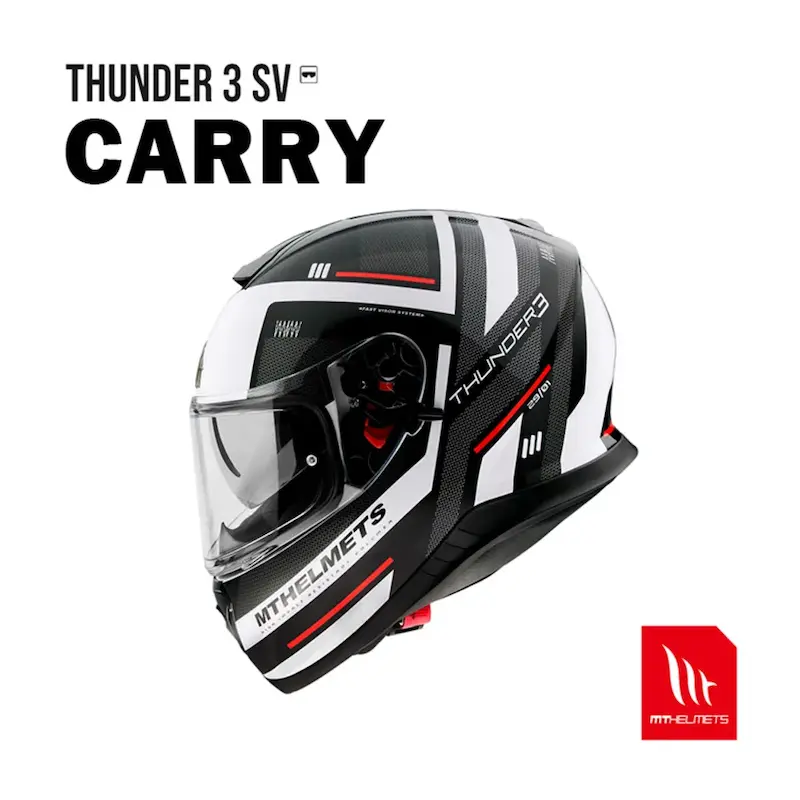 کلاه کاسکت فول فیس MT Thunder 3 SV Carry