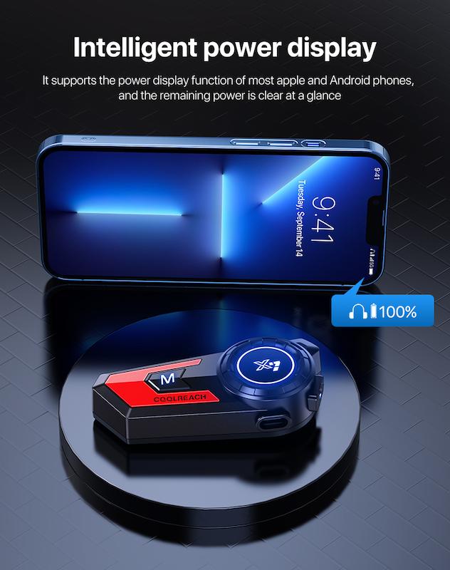 بلوتوث کلاه کاسکت موتورسیکلت Coolreach X7
