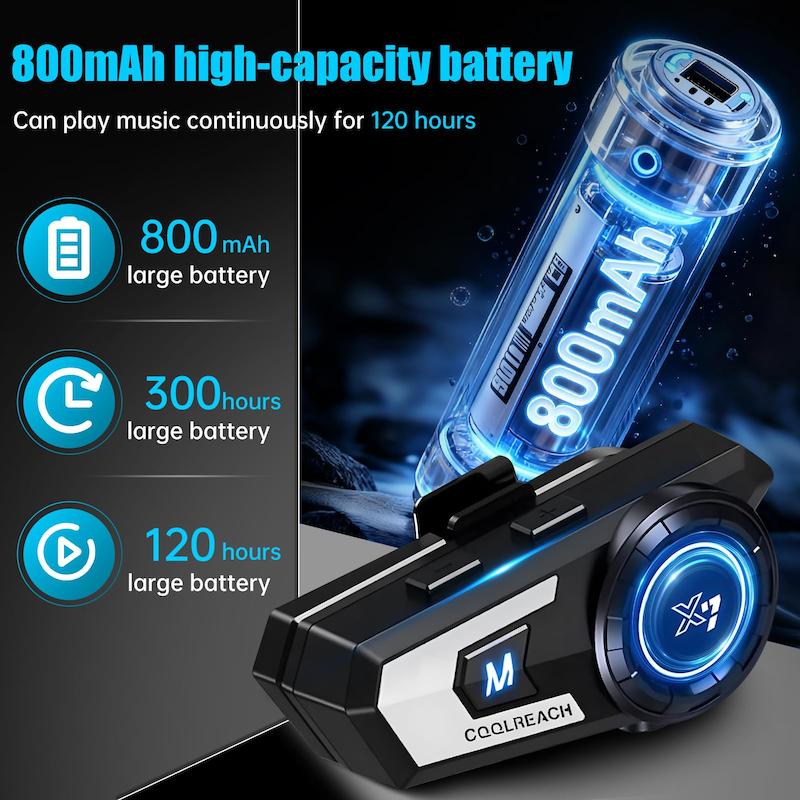 بلوتوث کلاه کاسکت موتورسیکلت Coolreach X7