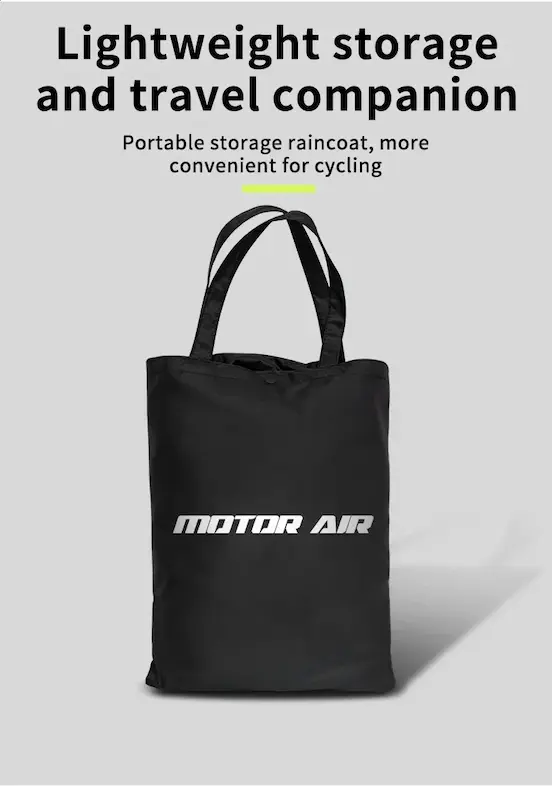 ست بارانی موتورسواری Motor Air مدل MJ-01 کیف