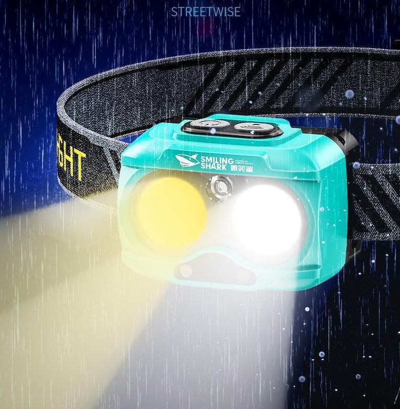 هدلایت SMILING SHARK مدل TD-8020-P8 با سنسور حرکتی و فرمان صوتی