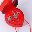 ست ساعت و اکسسوری زنانه جعبه قرمز مخملی