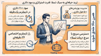 آموزش کسب سود دلاری از بیت کوین با ربات ترید تسلا 