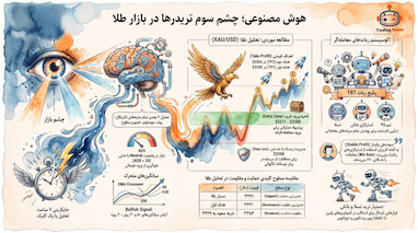 تحلیل تکنیکال انس طلا با هوش مصنوعی و ربات ترید چشم بازار