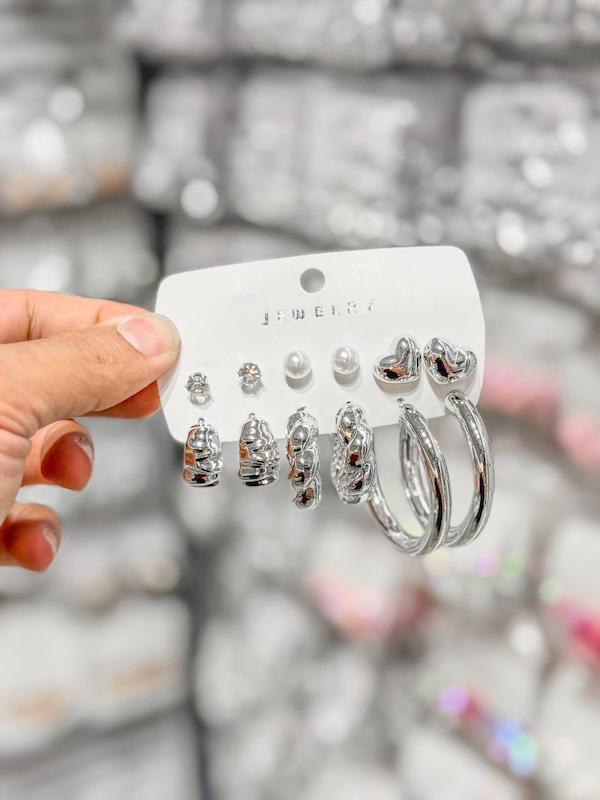 گوشواره پینترستی پک ۶ عددی کد ER6