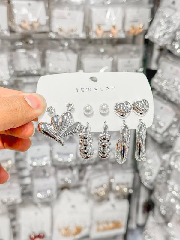 گوشواره پینترستی پک ۶ عددی کد ER6