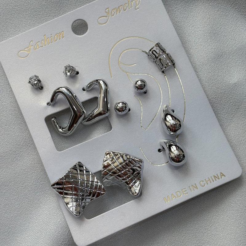 ایرکاف و گوشواره پینترستی پک ۶ عددی کد CR8