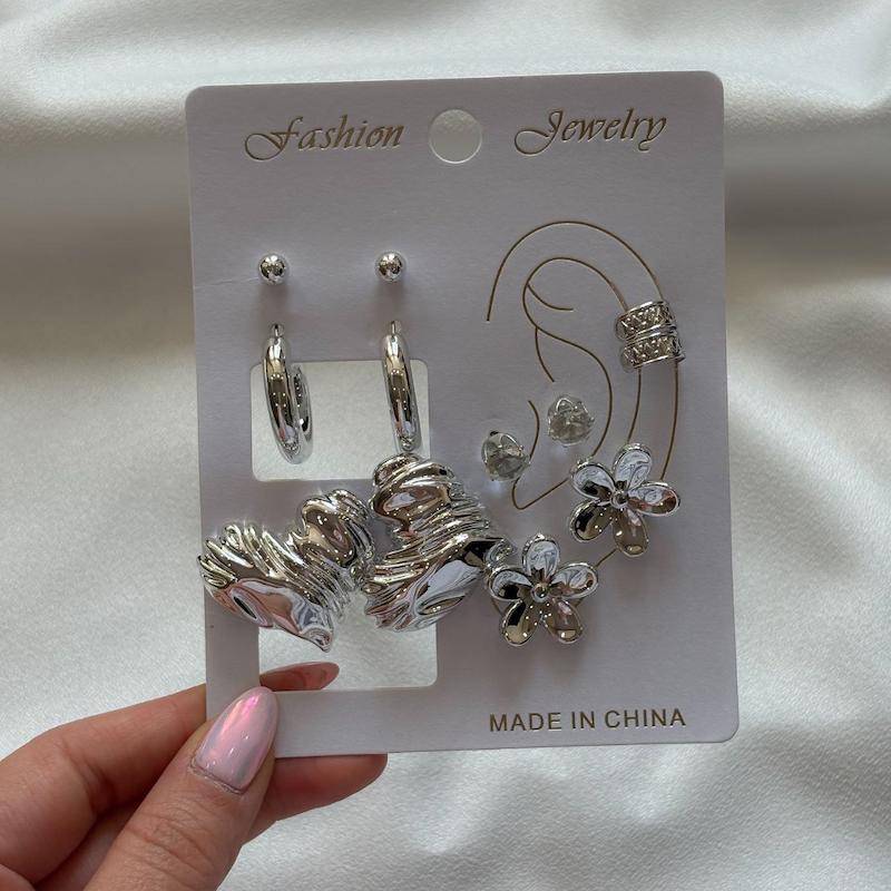 ایرکاف و گوشواره پینترستی پک ۶ عددی کد CR8