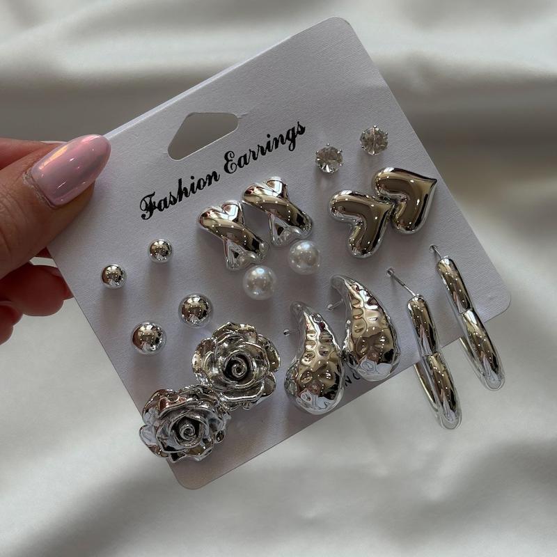 گوشواره پینترستی پک ۶ عددی کد CR6