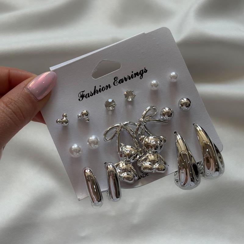 گوشواره پینترستی پک ۶ عددی کد CR6