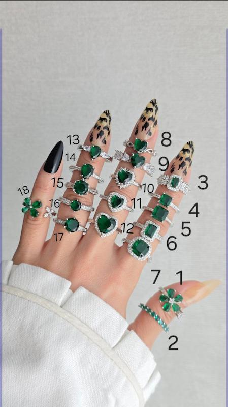 انگشتر زنانه مدل جواهری تک نگین 