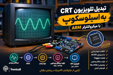 پروژه تبدیل تلویزیون به اسیلوسکوپ با میکروکنترلر ARM