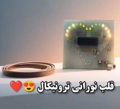 رقص نور قلب چند رنگ(مونتاژ شده)