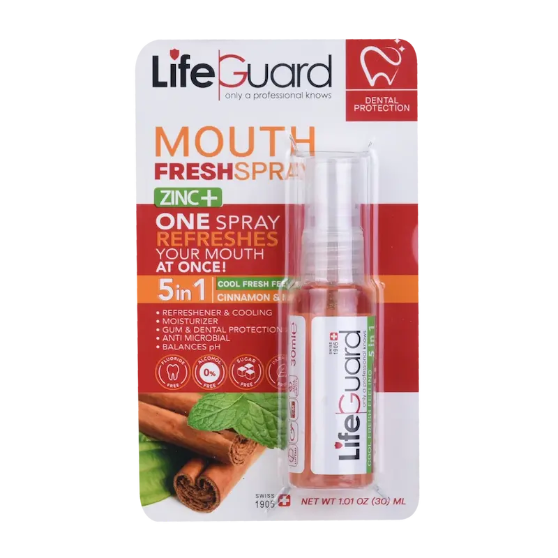 خوشبوکننده دهان با طعم دارچین و نعناع لایف گارد