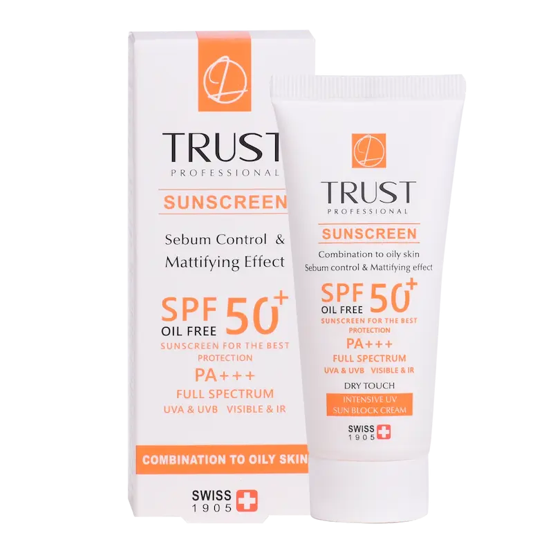 کرم ضدآفتاب و کنترل چربی(مناسب پوست مختلط تا چرب)بدون رنگ