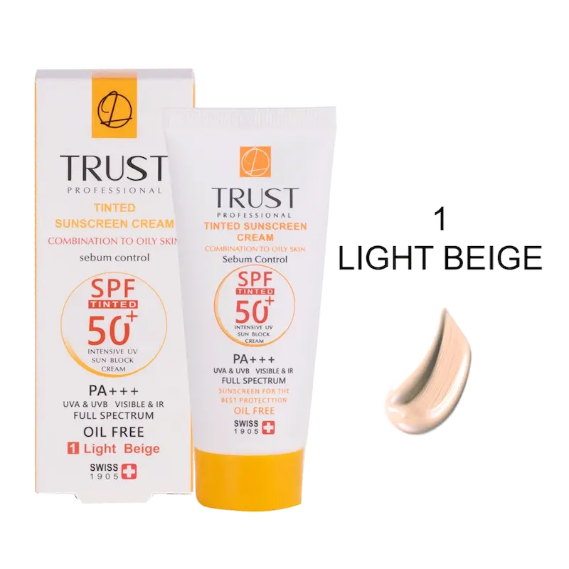 کرم ضدآفتاب رنگی و کنترل چربی بژروشن(پوست مختلط تا چرب)