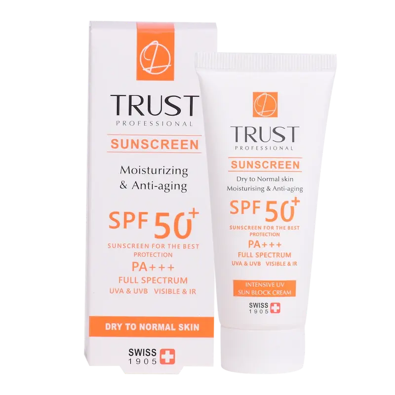 کرم ضد آفتاب و ضد پیری (پوست خشک تا نرمال) (فاقد رنگ)