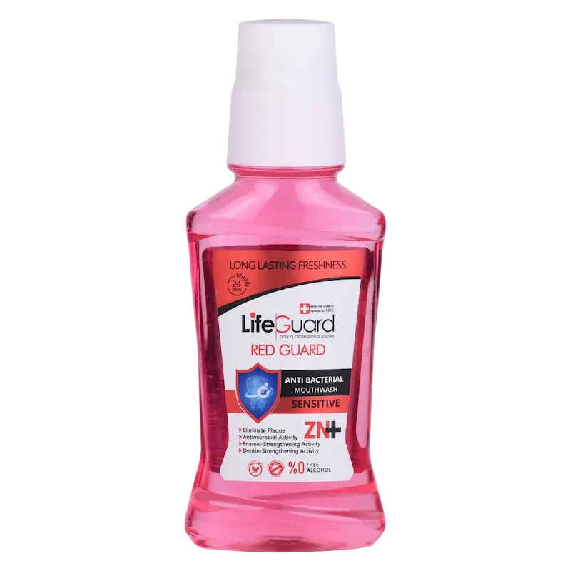 دهانشویه بزرگسال حساس (Red Guard) برند لایف گارد