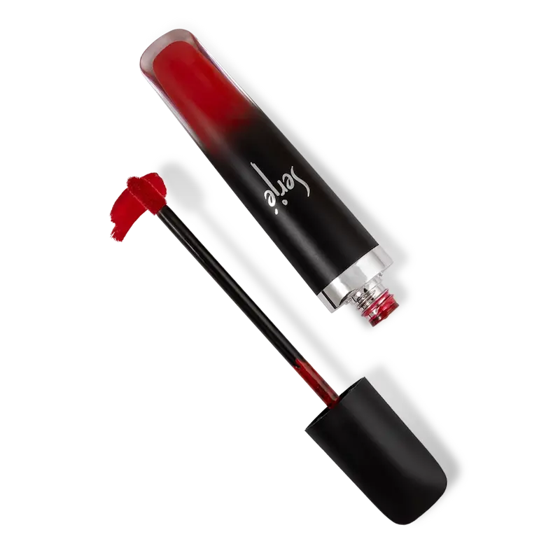 رژ لب مایع مخملی مات سرژه کد 101 (Classic Red)