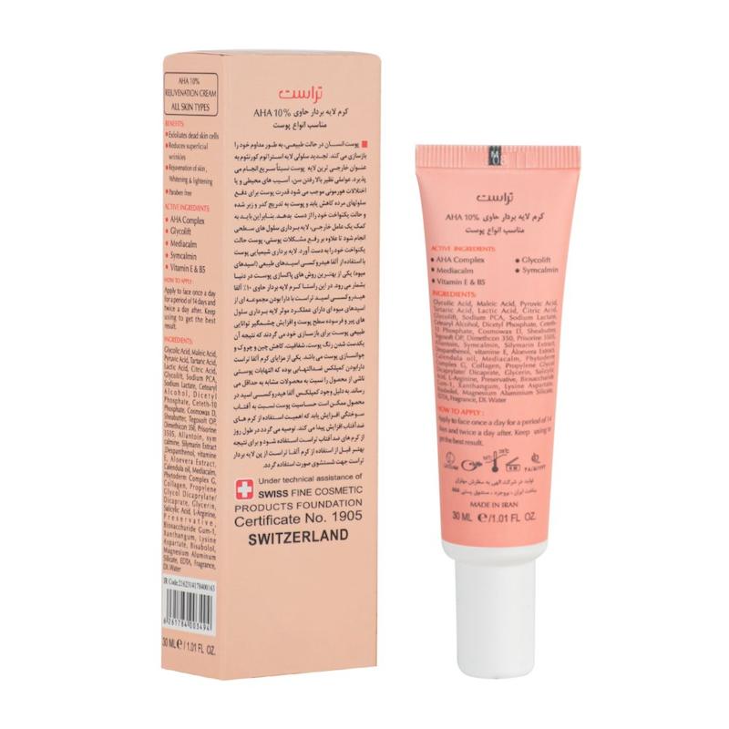 کرم لایه‌بردار آلفاتراست حاوی 10% AHA