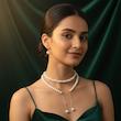 گردنبند زنانه مدل مروارید پرنس