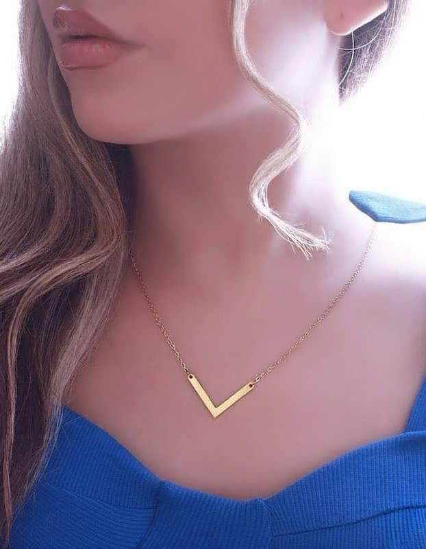 گردنبند زنانه استیل ترند طرح ویکتوریا