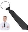 کراوات بچگانه مشکی گره آماده از جنس ساتن ابریشم باکیفیت