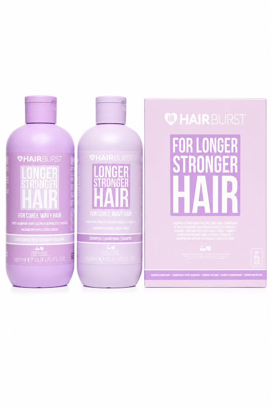 پک شامپو و نرم کننده هیربرست Hairburst بنفش مخصوص موهای فر و مجعد