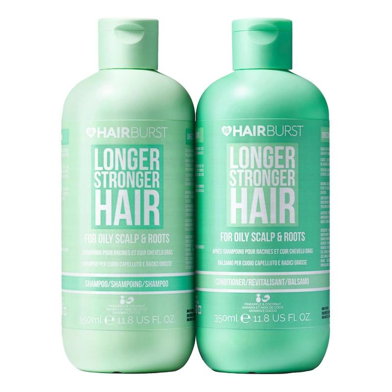 شامپو و نرم کننده هیربرست مخصوص موهای چرب Hairburst Oily Scalp & Roots Shampoo