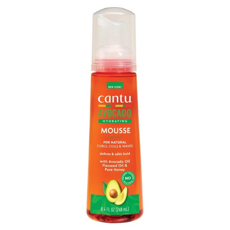 موس موی فر کانتو آووکادو Cantu Avocado Hydrating Styling Mousse حجم 248 میلی‌لیتر