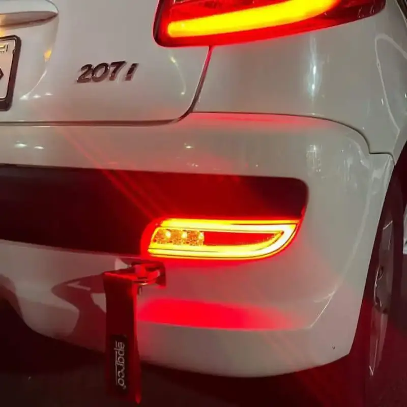 چراغ مه شکن عقب سه بعدی مناسب برای پژو ۲۰۷ اصلی - جفتی