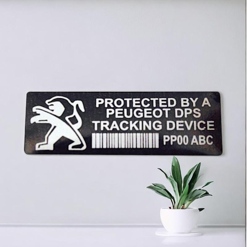 برچسب GPS پژو - درجه یک - بی رنگ شیشه ای